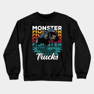 Monster Trucks Vintage 4x4 Crewneck Sweatshirt